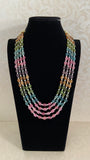 Multi Color Gem Grade Beads & pearl Necklace | South Indian Jewelry | Gift Idea