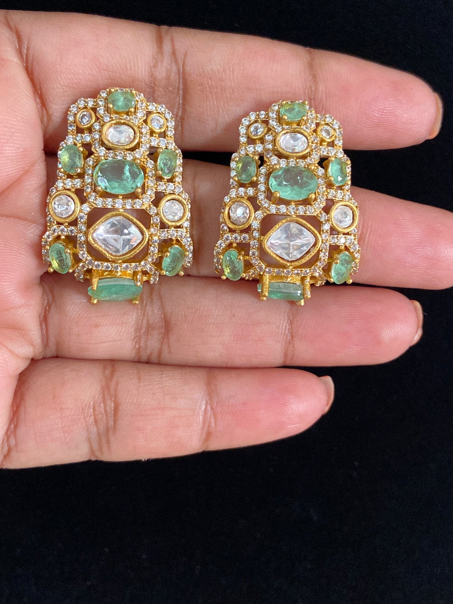 Victorian AD Kundan Studs | Indian Jewelry In USA