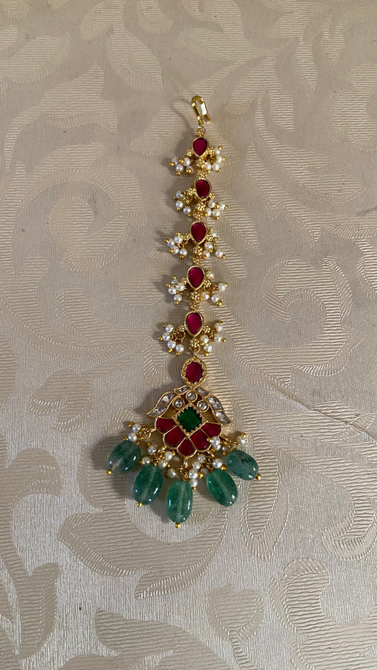 Jadau Kundan Maang Tikka | Traditional Maang Tikka | Gift Idea