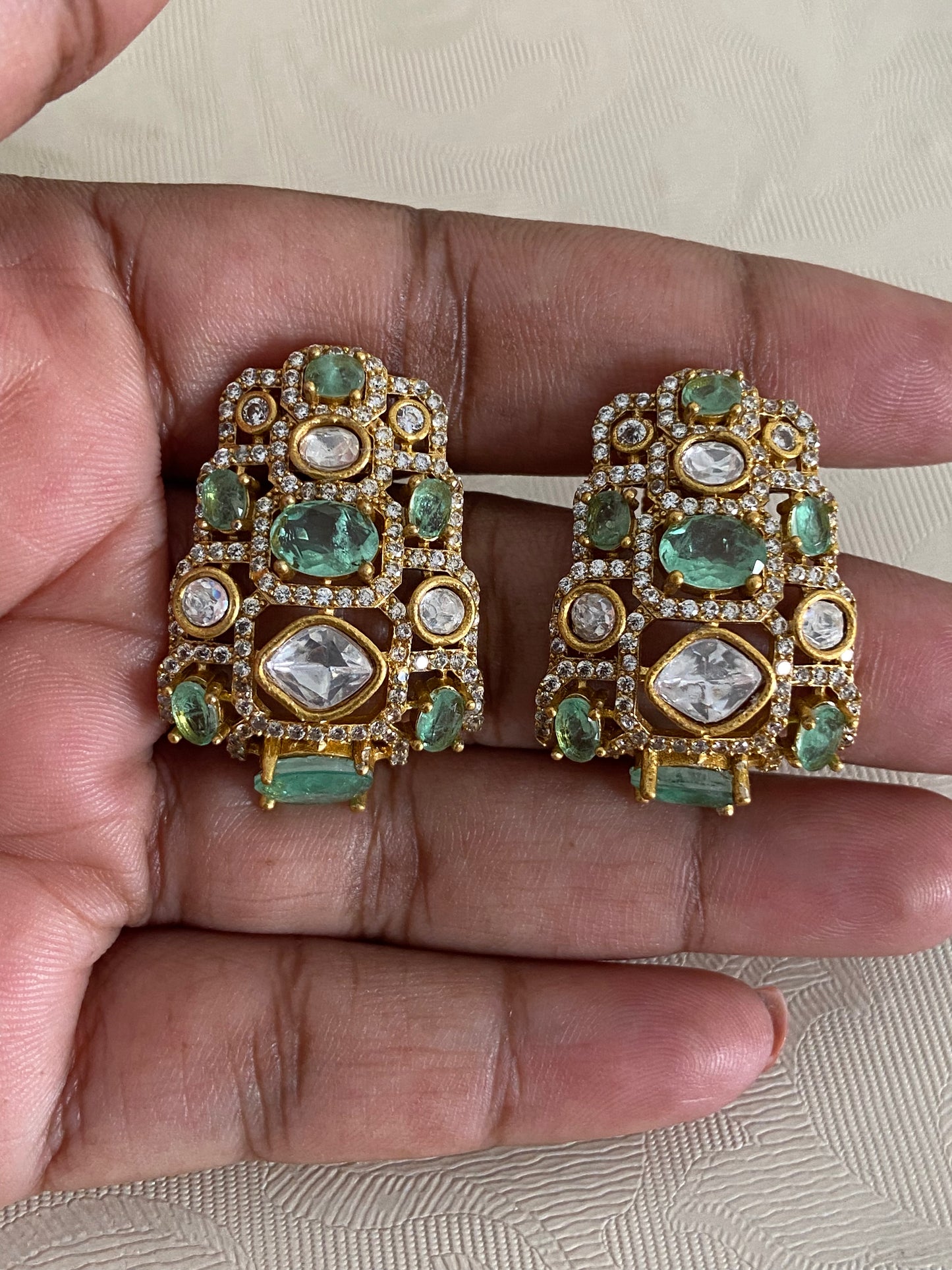 Victorian AD Kundan Studs | Indian Jewelry In USA
