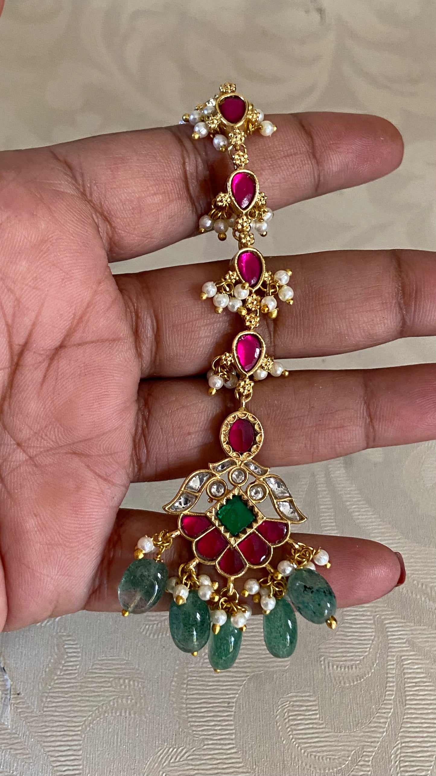 Jadau Kundan Maang Tikka | Traditional Maang Tikka | Gift Idea