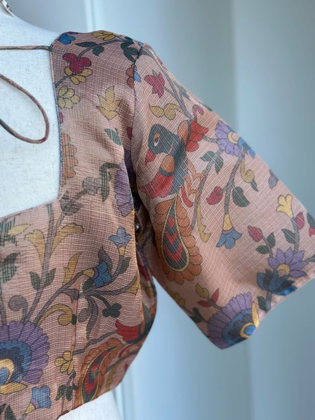 Tissue Floral  Blouse |  Readymade Blouses in USA