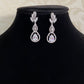 CZ Rhodium Earrings | Indian jewelry In USA