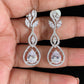 CZ Rhodium Earrings | Indian jewelry In USA