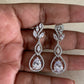CZ Rhodium Earrings | Indian jewelry In USA