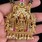 Antique Lakshmi Pendant Set Mangalasutra | Traditional Black Beads