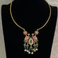 Traditional  Jadau Kudan Pendant Hasli  | Indian Jewelry In USA
