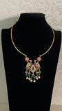 Traditional  Jadau Kudan Pendant Hasli  | Indian Jewelry In USA
