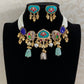 Jadau Kundan fusion Choker Set | Indian Jewelry In USA