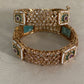Semi Precious Kundan CZ Bangles | Openable Indian Bangles