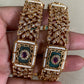 Semi Precious Kundan CZ Bangles | Openable Indian Bangles