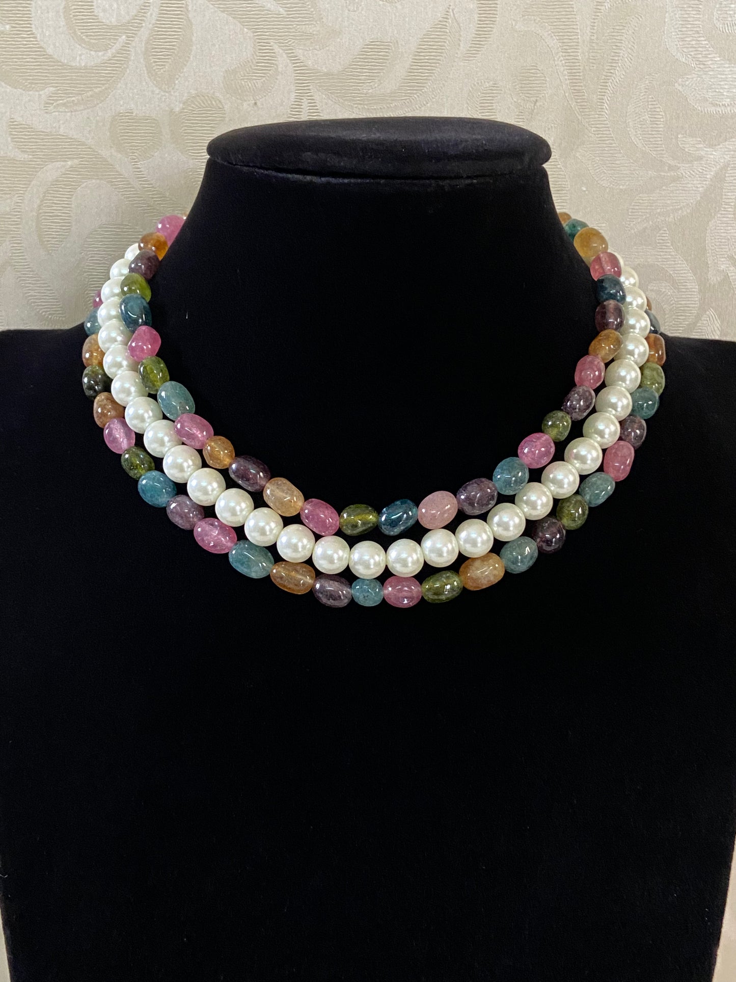 Beads & Pearl Choker | South Indian jewelry