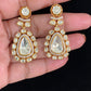 Moissanites Polki Kundan Earrings | Indian jewelry In USA