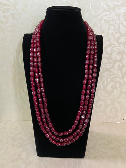 Gem Grade Onyx Beads Necklace | Indian jewelry in USA