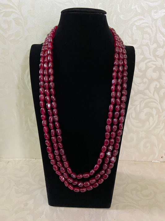 Gem Grade Onyx Beads Necklace | Indian jewelry in USA