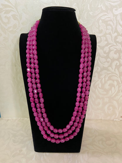 Gem Grade Onyx Beads Necklace | Indian jewelry in USA