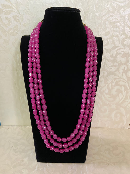 Gem Grade Onyx Beads Necklace | Indian jewelry in USA