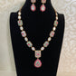 Semi Precious Stones With Jadau Fusion Necklace