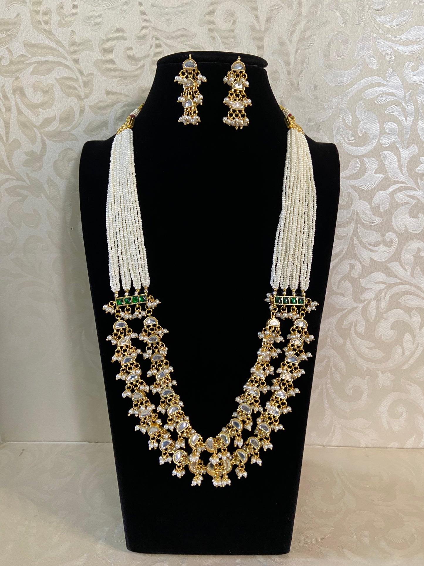 Kundan & Pearl Mala Necklace