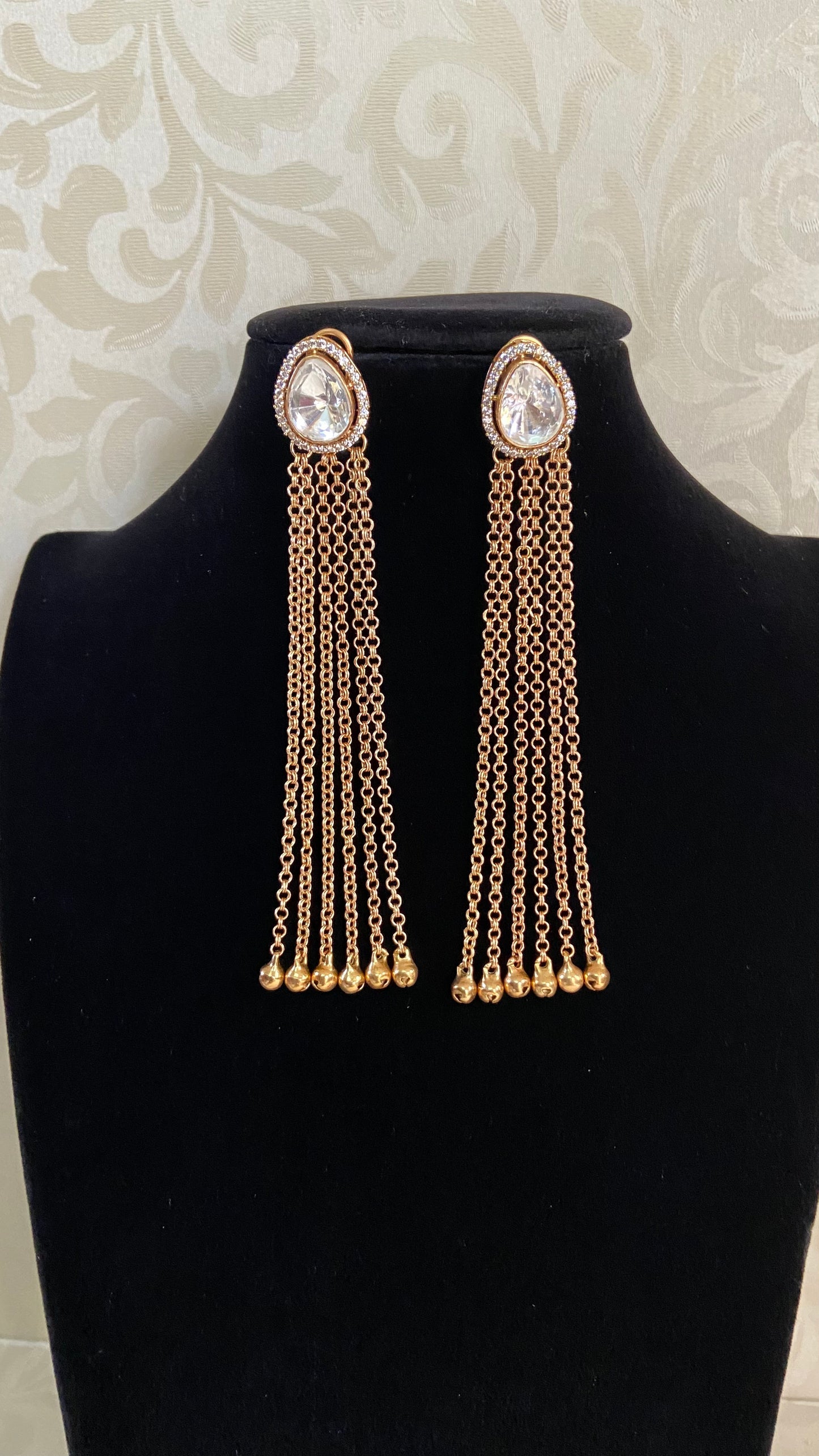 Polki  Ghungroo Kashmiri Earrings |