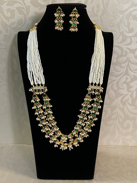 Kundan & Pearl Mala Necklace