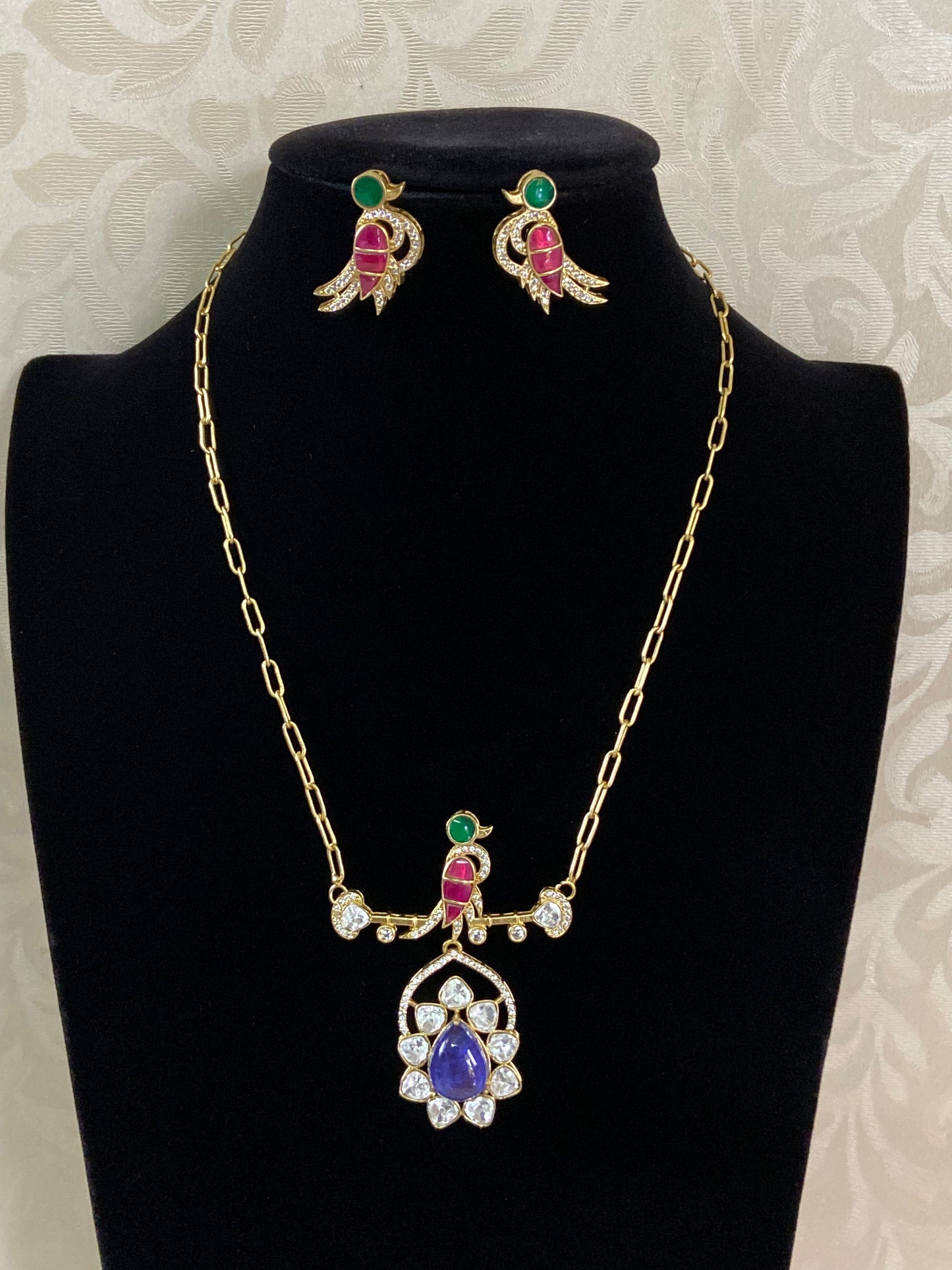 Polki kundan Bird Necklace | Exclusive Necklace