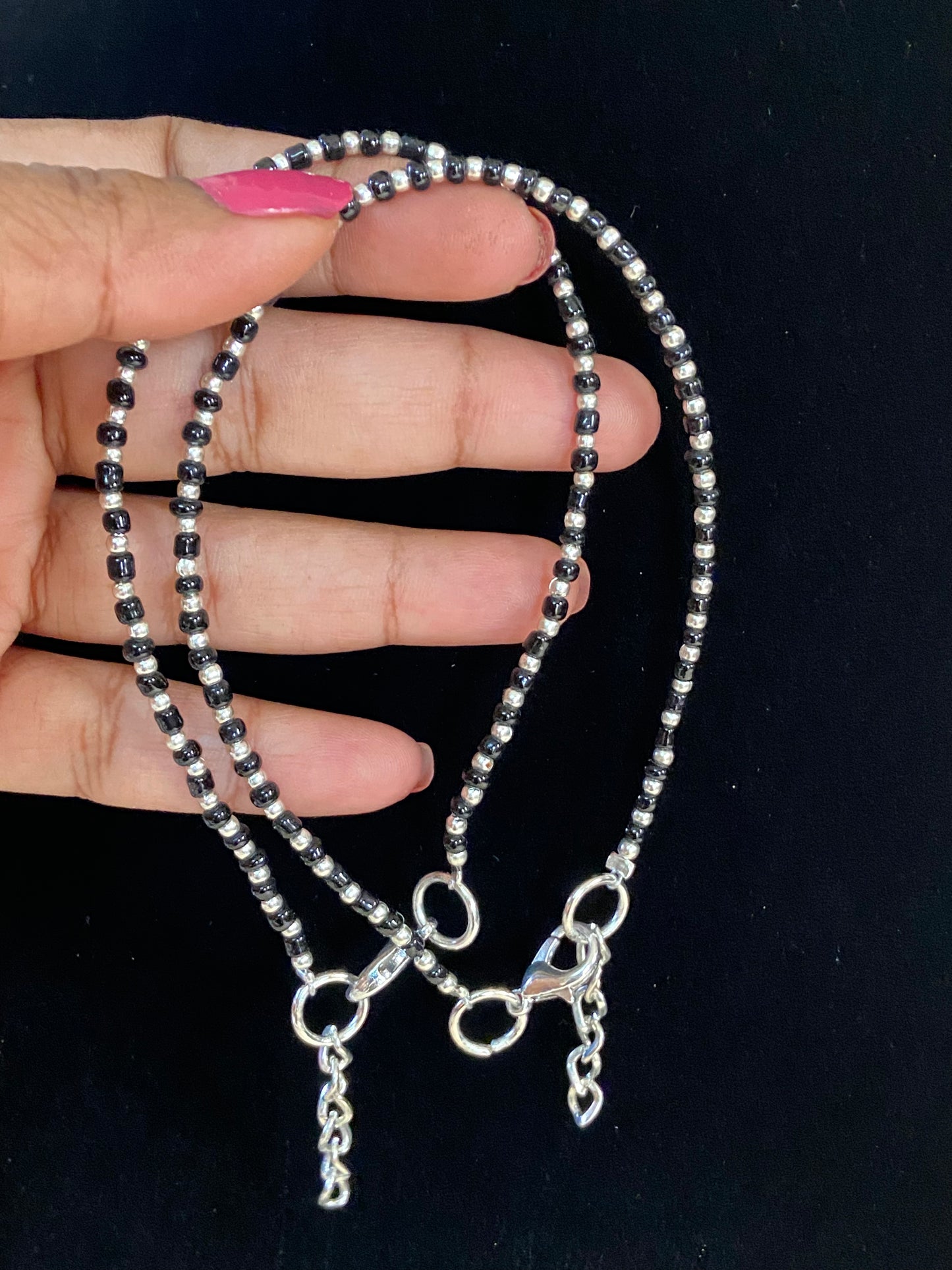 Oxidised Western Beads Anklet | Latest Indian Jewelry