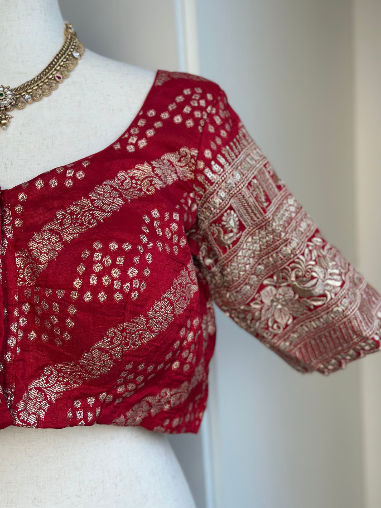 Crepe Silk bandini Blouse | Readymade Blouses in USA