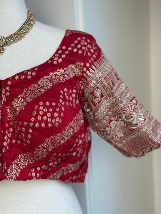 Crepe Silk bandini Blouse | Readymade Blouses in USA