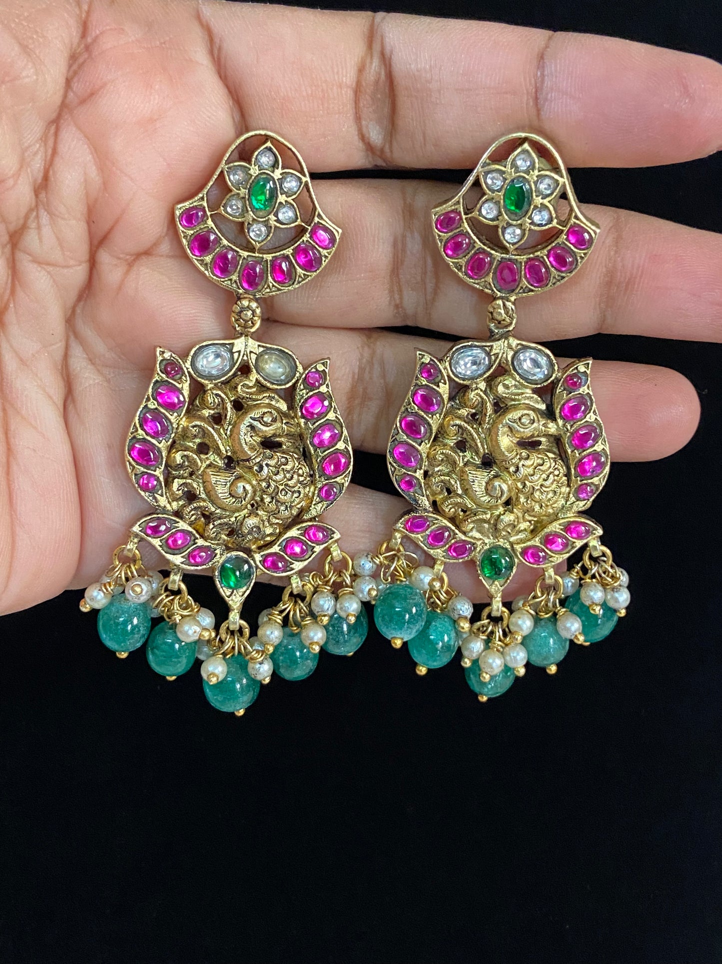 Jadau Kundan Earrings | Traditional Indian jewelry