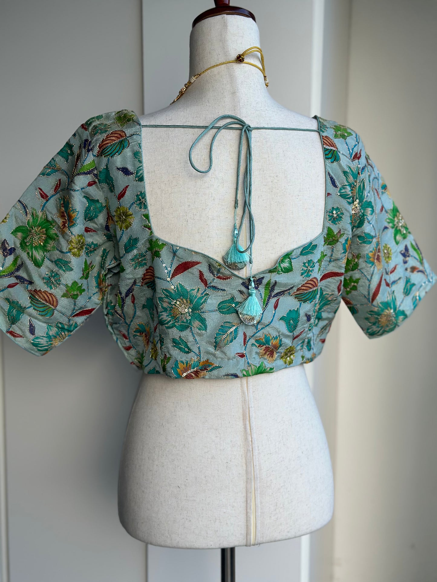Printed Tissue Blouse | Saree blouses in USA