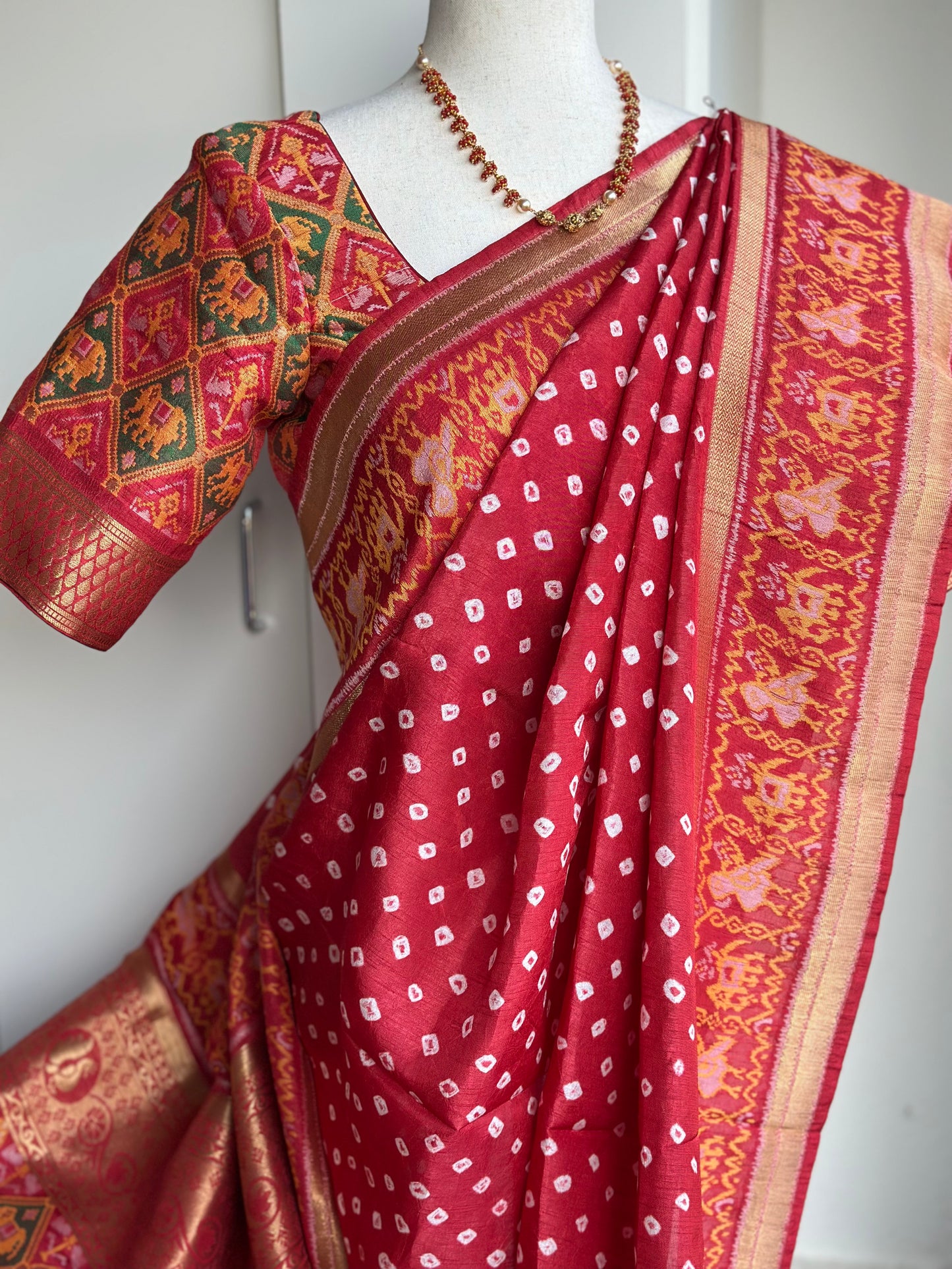 Malai Silk Saree | Bandini Patola Saree | Sarees in USA