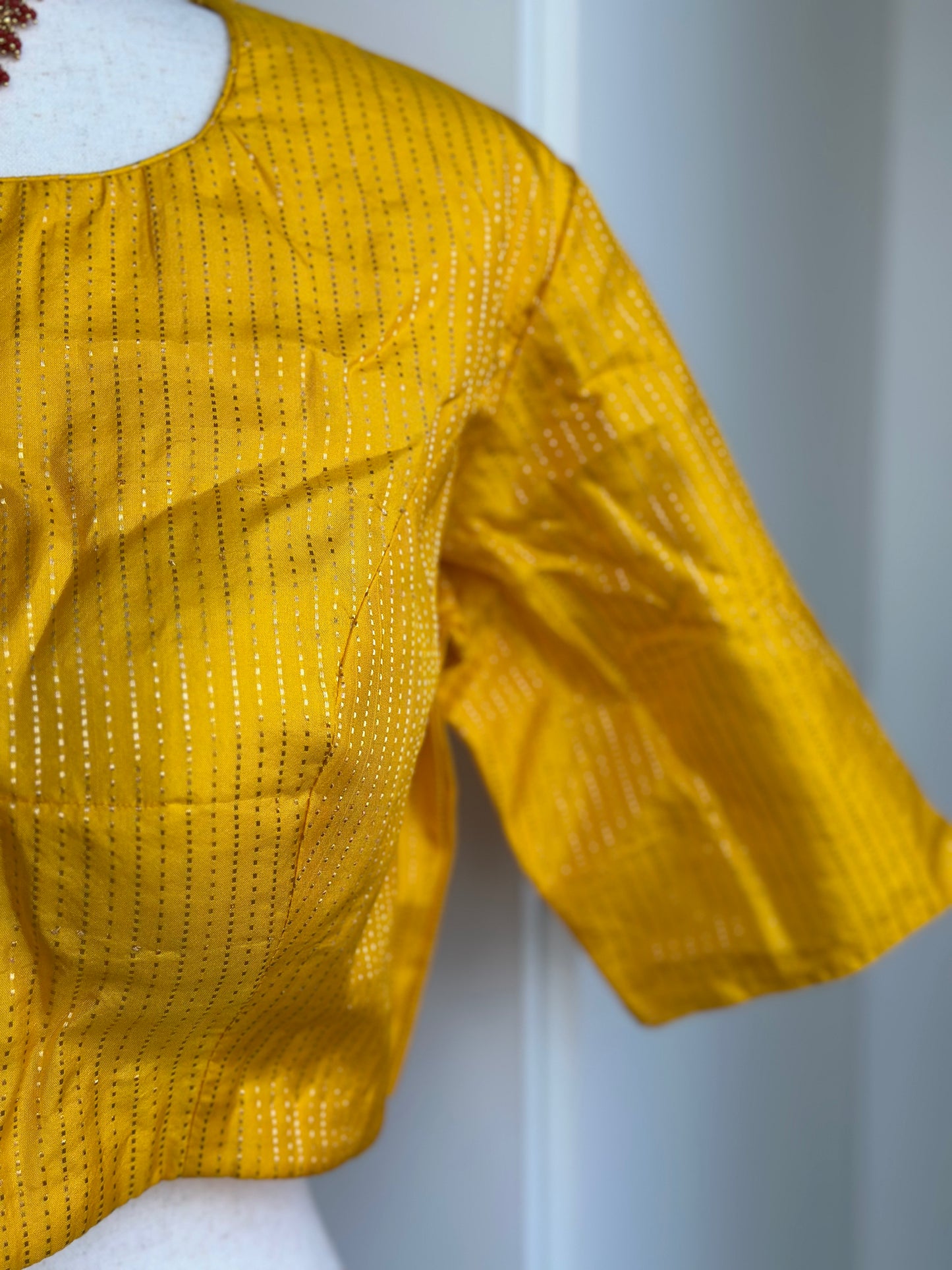 Yellow Brocade Blouse | Saree Blouses Online