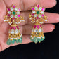 Antique Jadau Kundan Jumkis | Indian Traditional Jumki Earrings