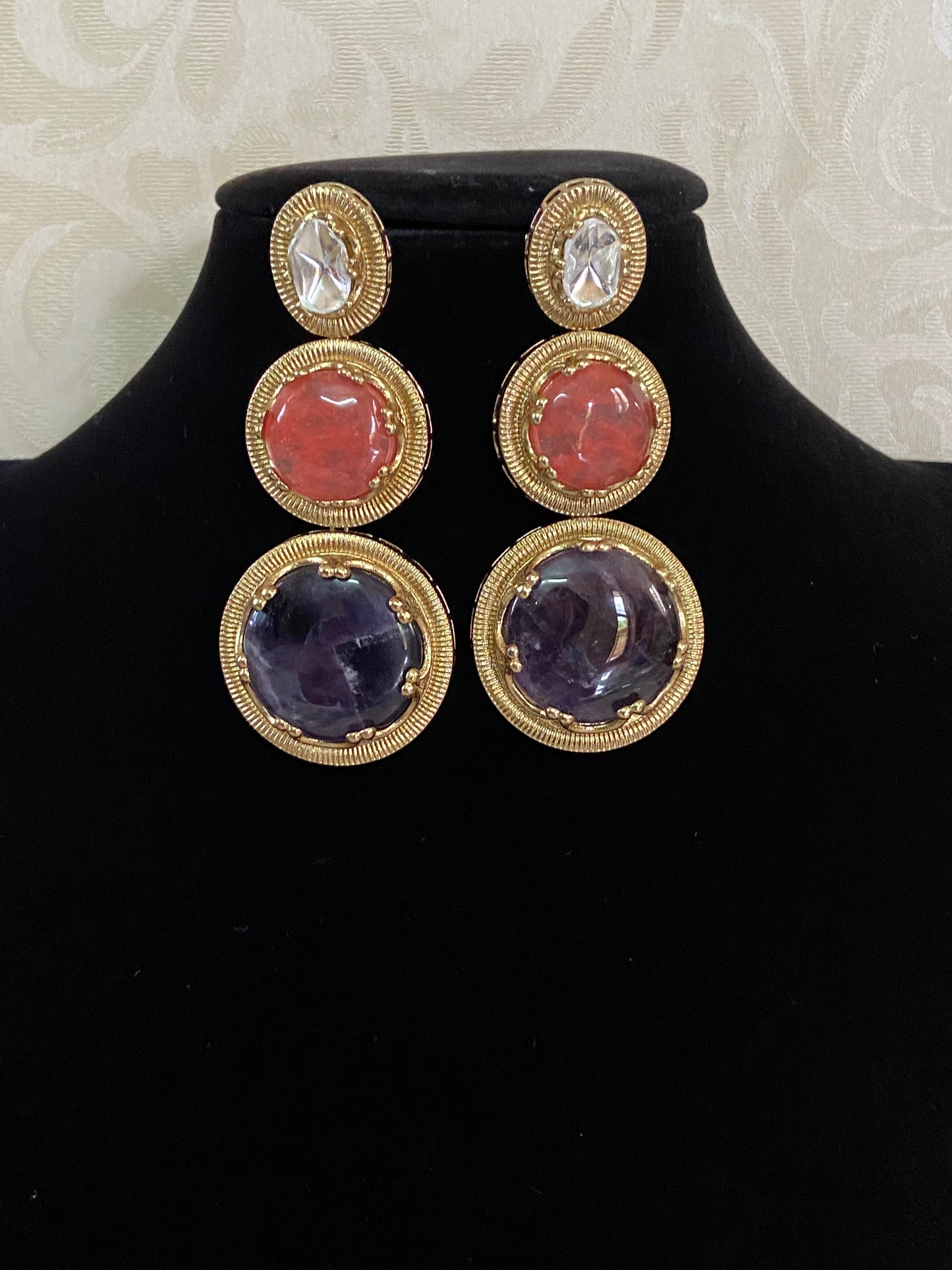 Korean Style Earrings | Trible Drop Earrings