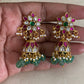 Antique Jadau Kundan Jumkis | Indian Traditional Jumki Earrings