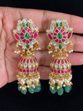 Jadau Kundan Jumki Earrings | Indian Earrings | Gift Idea