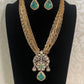 Moissanite Pendant Paper Clip Chains With Earrings | Trending Jewelry