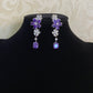 Tanzanite floral Earrings | Indian Earrings