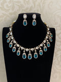 Victorian Polki Kundan Necklace With Earrings | Indian Necklace In USA