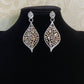 CZ Classic Earrings | Rhodium 2tone Earrings