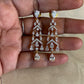 Classic CZ 2-Tone Earrings | Indian Earrings in USA