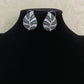 CZ Leaf Studs | Indian jewelry