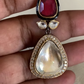 Polki Kundan Pendant Beads Mala Necklace | Indian Jewelry