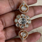 AD Polki Finger Ring | 2 Fingers Ring
