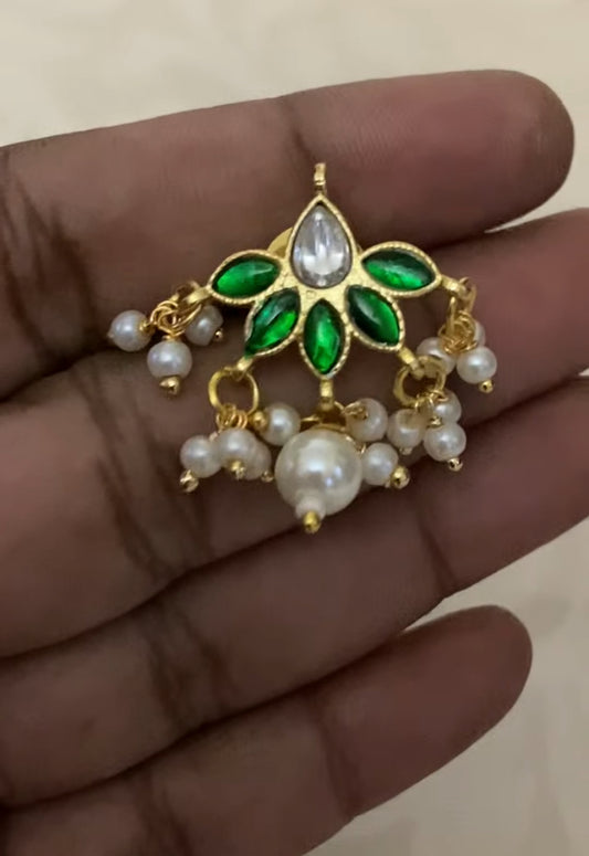 Jadau Kundan Pendant Beads Necklace | Indian Jewelry In USA