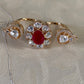 AD Polki Finger Ring | 2 Fingers Ring