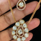 Simple Polki Necklace With Earrings | Indian Necklace | Gift Idea
