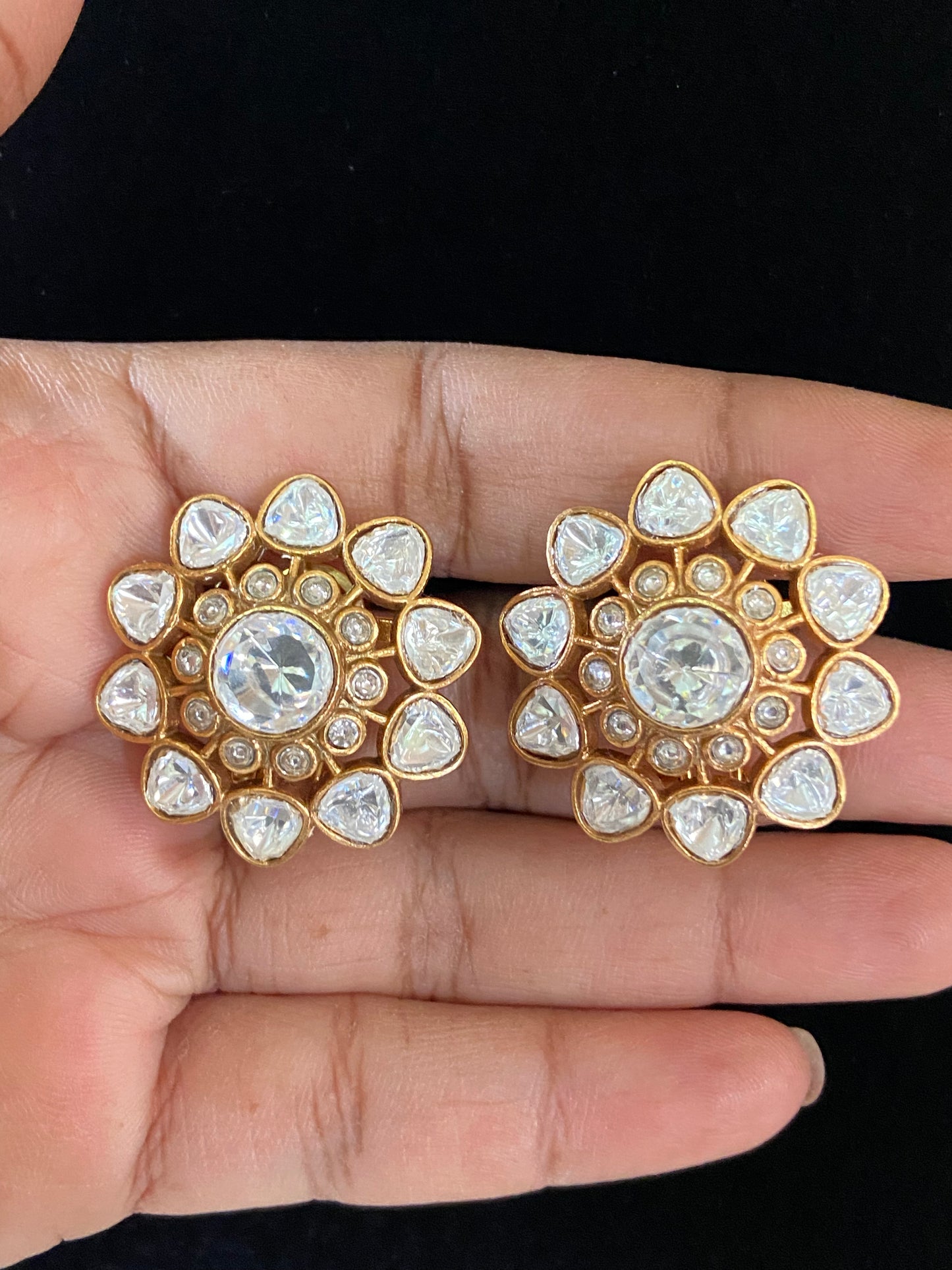 Moissanite Studs | Indian Stud Earring