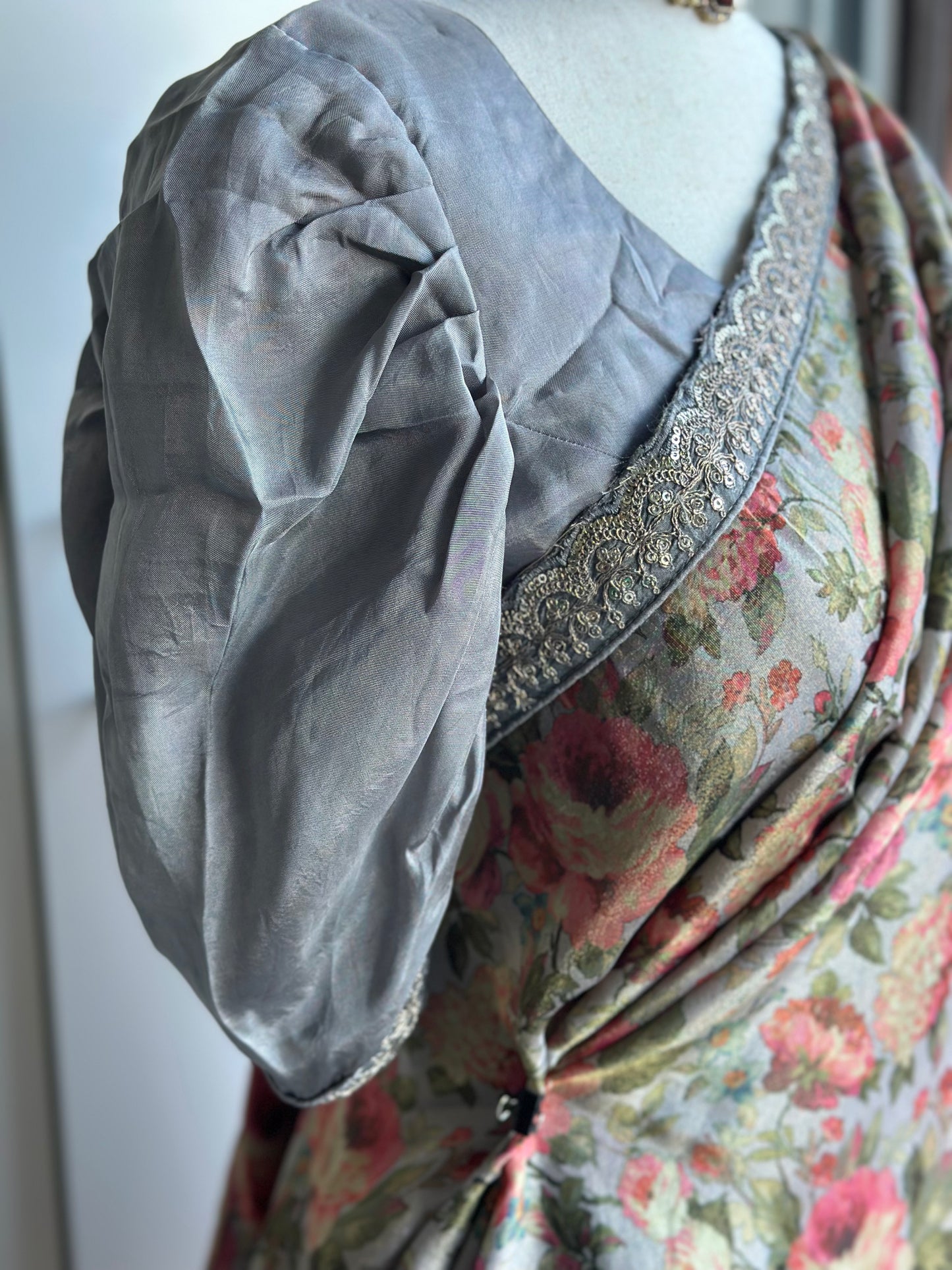 Floral Fancy Tissue Saree |  Party Wear Saree |  Gift Saree